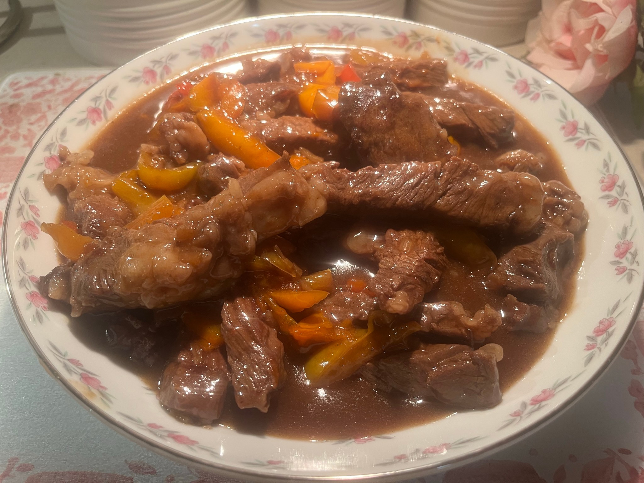 Betty Ford’s Chinese Pepper Steak | The Historical Homemaker